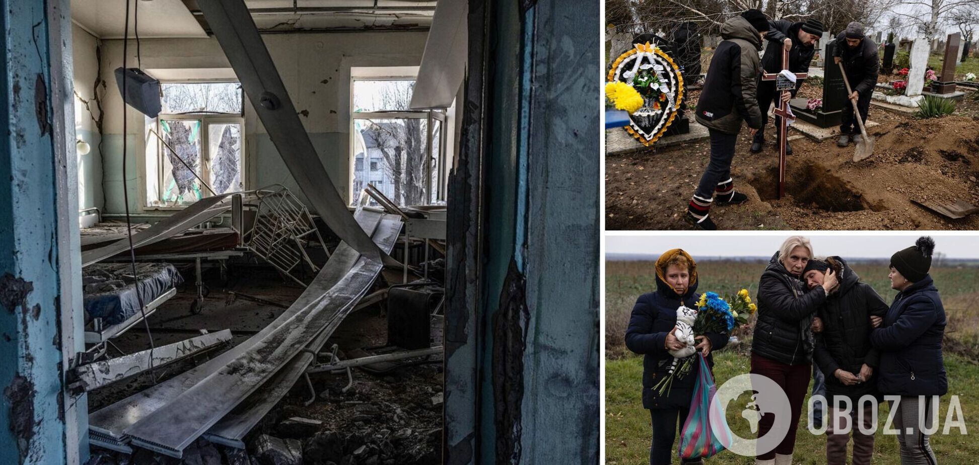 У Вільнянську поховали немовля, вбите російською ракетою у пологовому будинку. Фото 