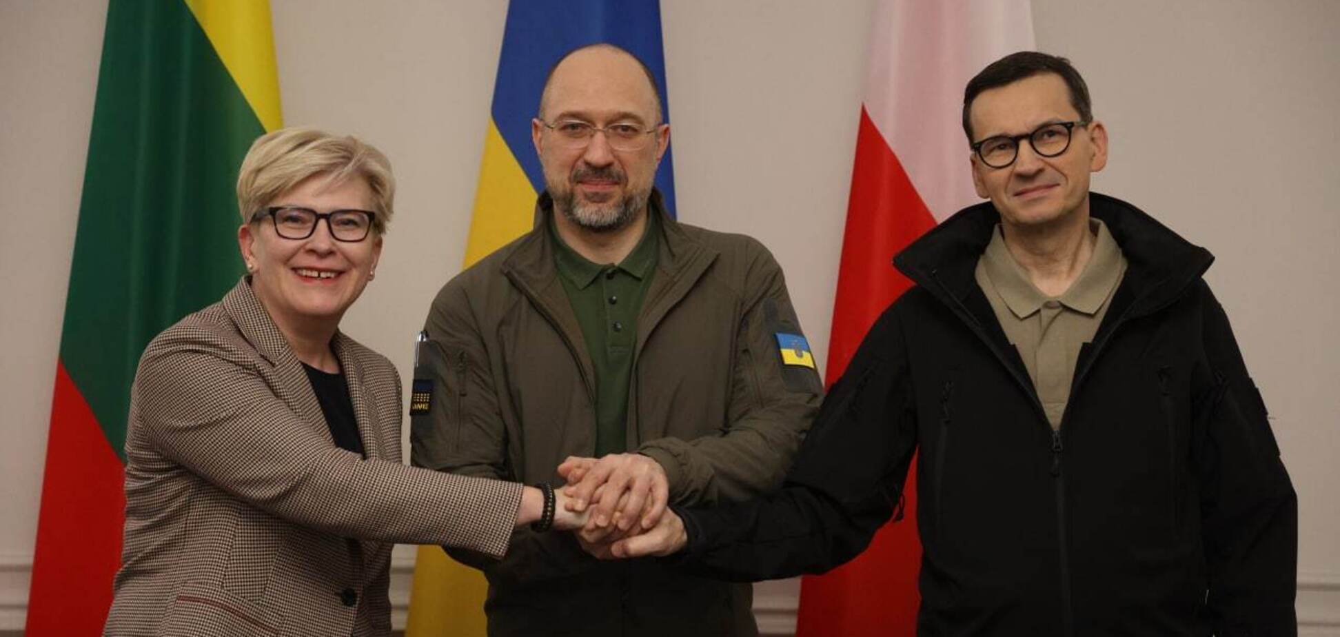 Прем’єри України, Польщі та Литви підписали спільну заяву щодо активізації процесу переговорів по вступу України в НАТО. Фото