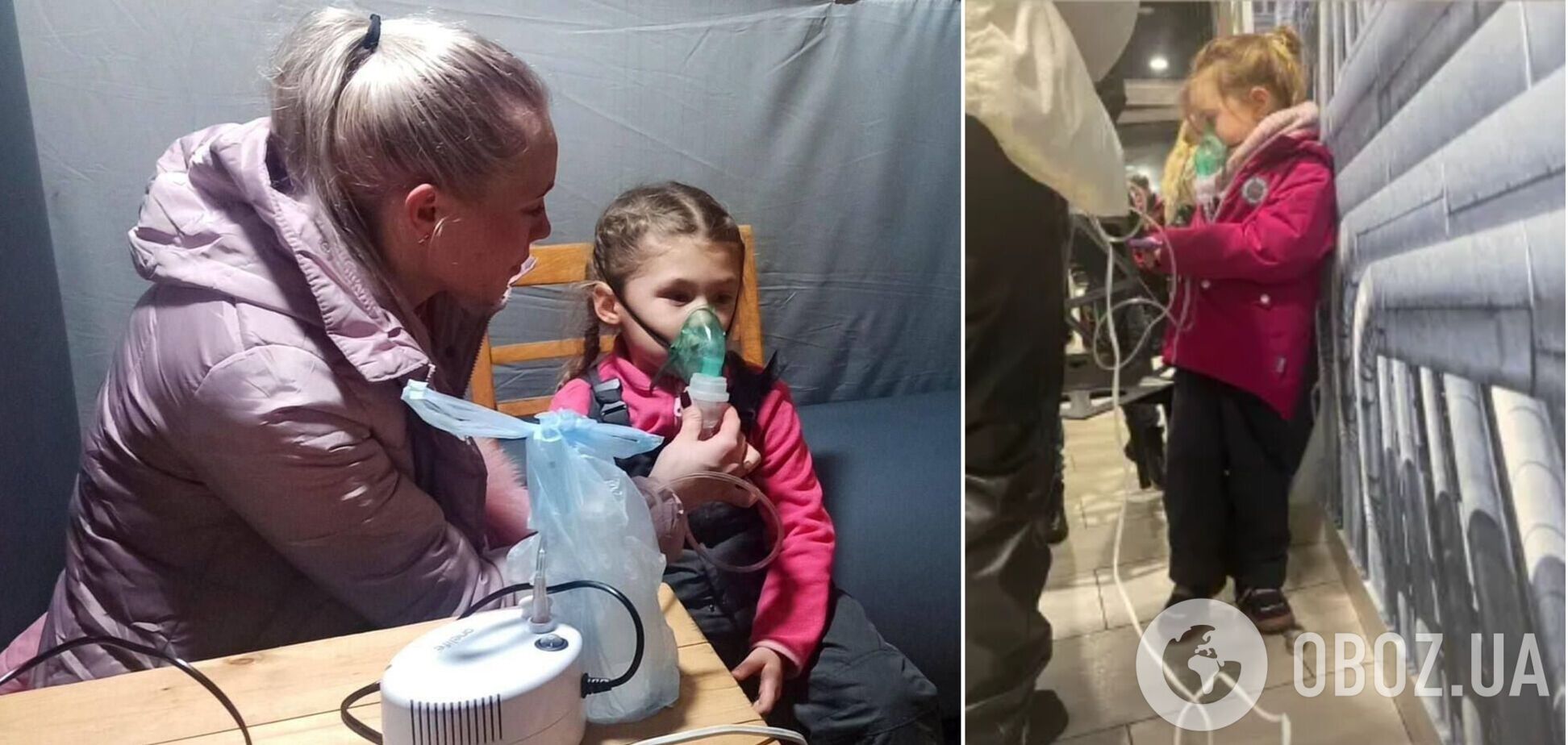 'Росія забрала дитинство': в Ірпені мама привела доньку у 'Пункт незламності', щоб підключити інгалятор. Фото