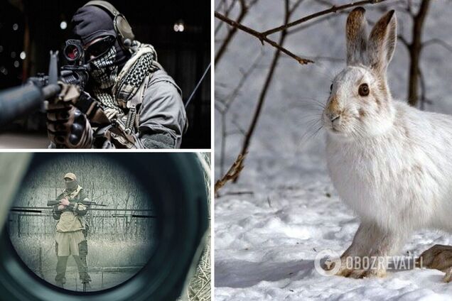 Окупанти влаштували полювання на зайця, намагаючись підірвати його гранатою, але самі стали ціллю для снайпера ЗСУ. Відео ліквідації