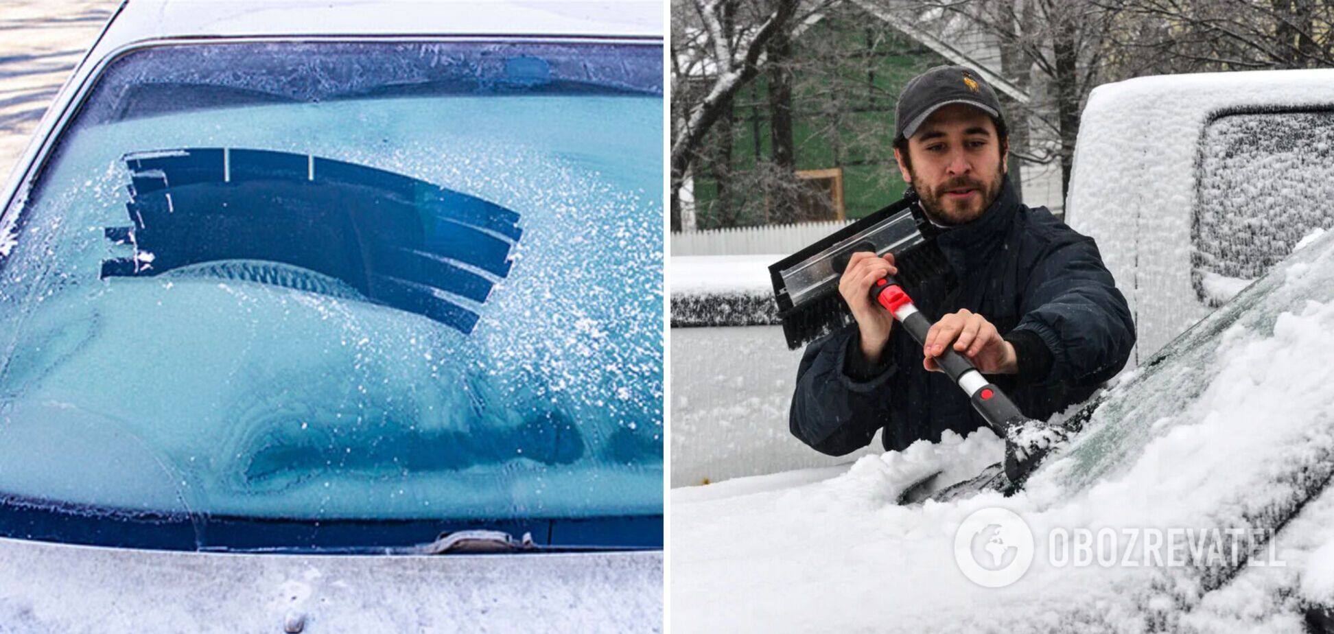 Как очистить стекло автомобиля ото льда с помощью щетки: Мочанов показал правильный вариант