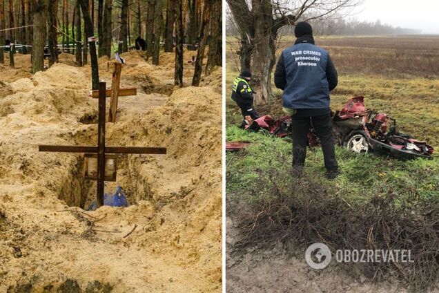 Розстріляли авто з цивільними і переїхали танком: на Херсонщині викрили черговий злочин окупантів. Фото 