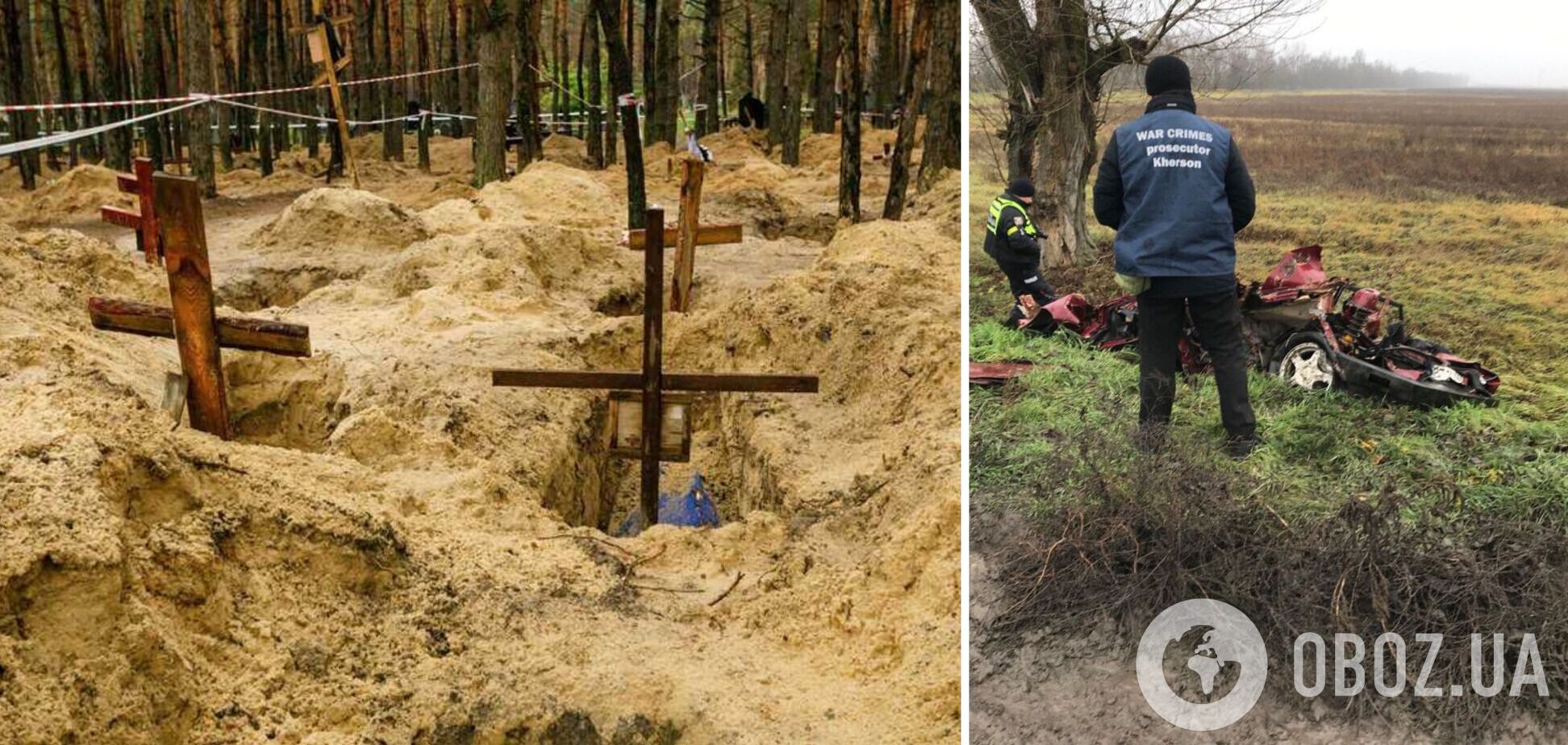 Розстріляли авто з цивільними і переїхали танком: на Херсонщині викрили черговий злочин окупантів. Фото