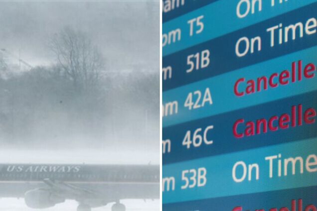 В США из-за непогоды задержали более 6 тысяч рейсов