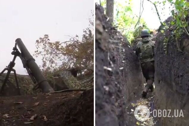 Прикрытие для пехоты: украинские пограничники показали, как их минометные расчеты уничтожают врага. Видео