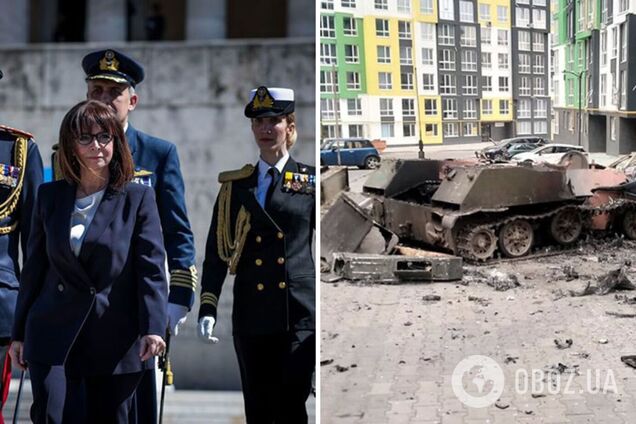 Президент Греции посетила Бучу и осудила преступления оккупантов: о случившемся должен знать весь мир. Фото