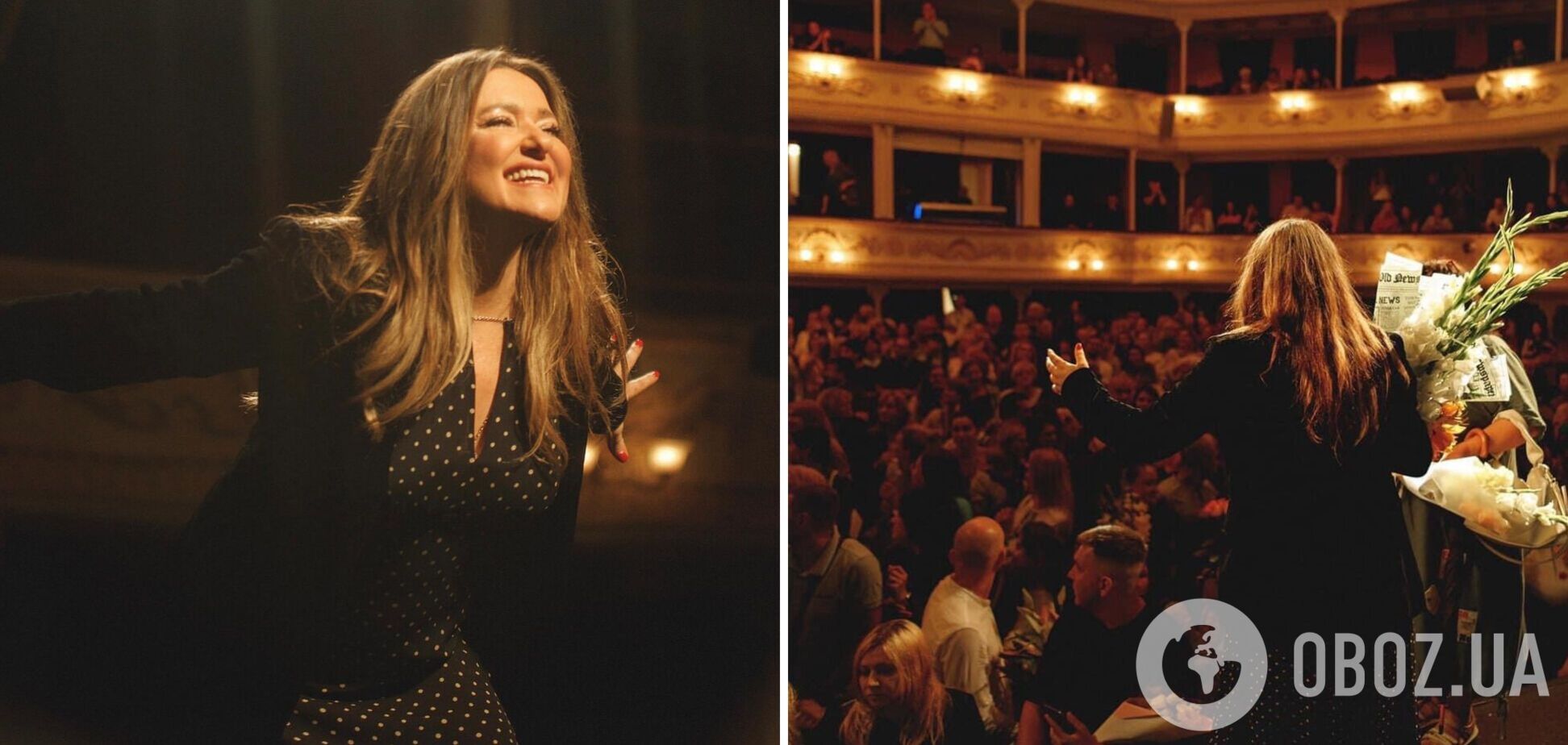 Могилевская на концерте в Киеве показала дядю, который научил ее петь дома. Видео