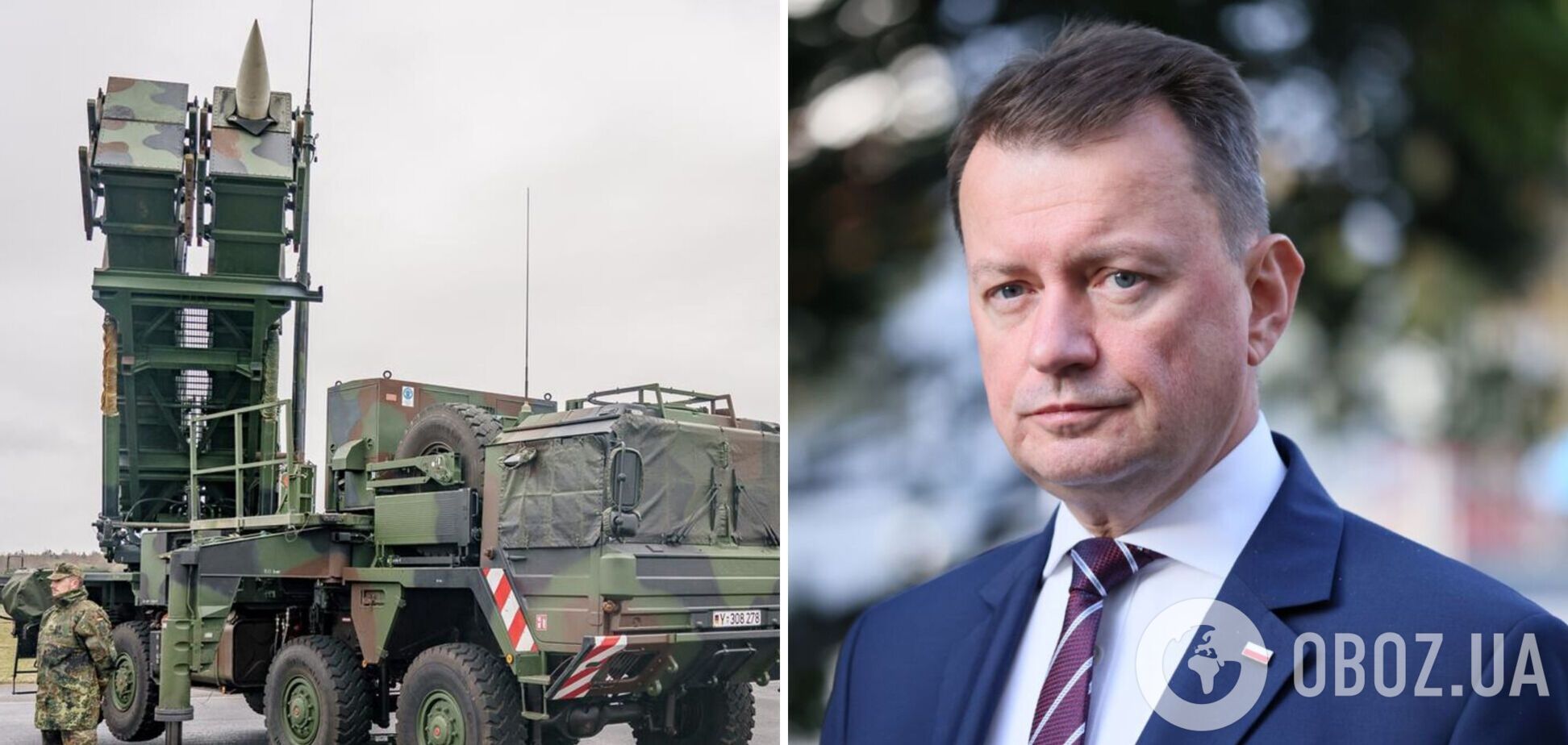 Министр обороны Польши заявил, что лучшей защитой для страны будет размещение ЗРК Patriot на западе Украины