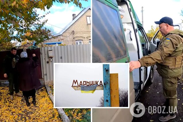 Из Марьинки эвакуировали всех жителей: оккупанты не оставили ни одного уцелевшего здания. Видео