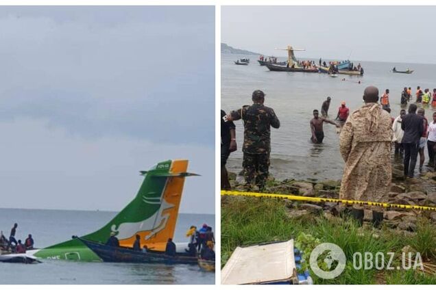 В Танзании в озеро Виктория упал пассажирский самолет авиакомпании Precision Air: погибли не менее 19 человек. Видео