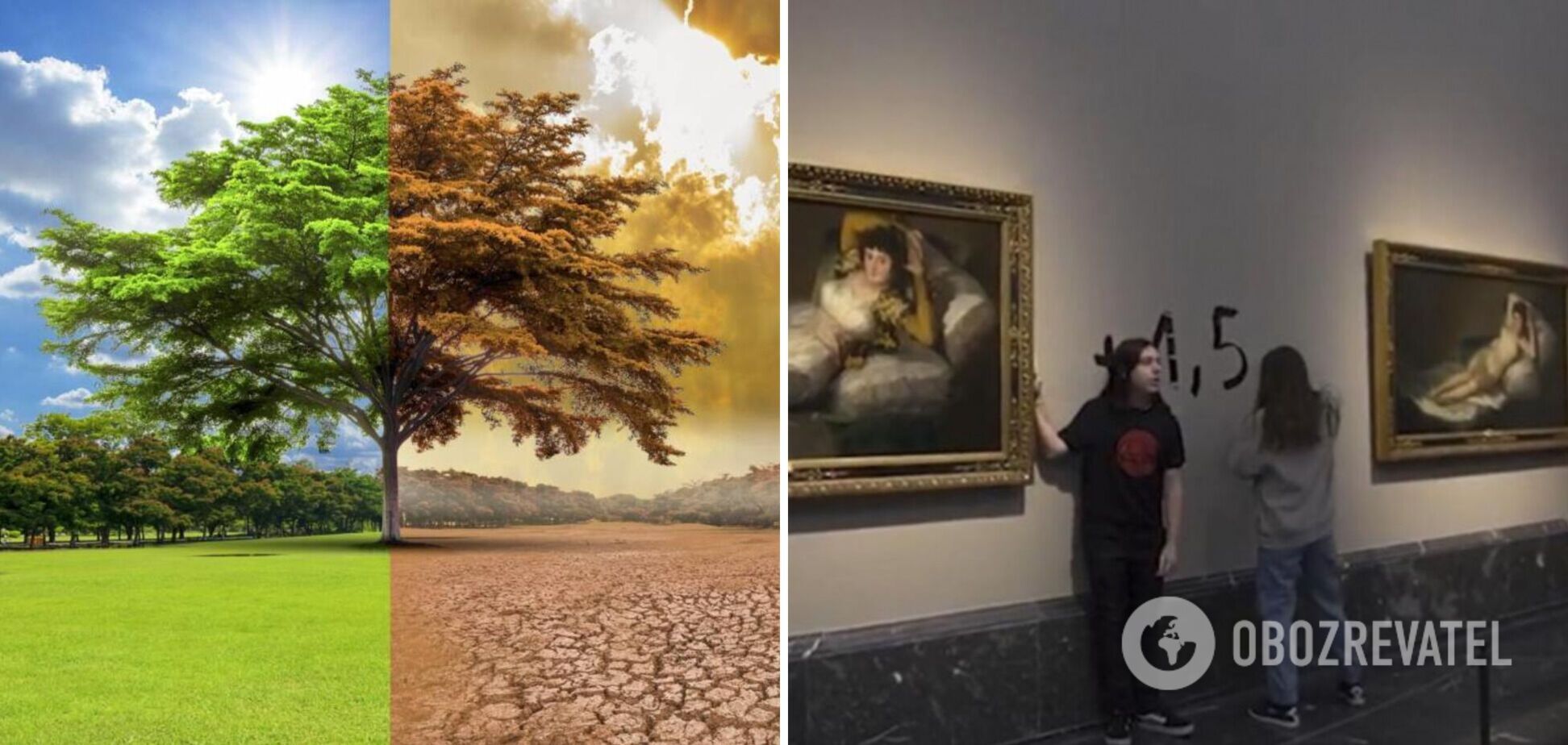 Экоактивистки устроили протест в музее Прадо, приклеив руки к полотнам Гойи. Видео