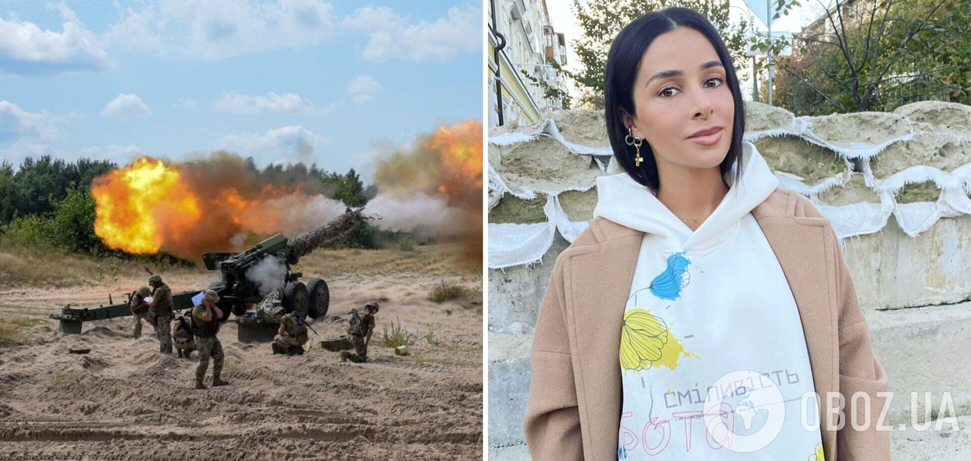 'Розірвані снаряди, вибухи': Огнєвіч побувала в Донецькій області, де уперше в житті побачила роботу артилерії. Фото