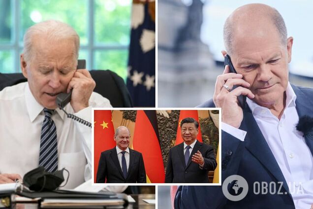 Шольц після візиту до Китаю зателефонував Байдену - говорили про війну ...