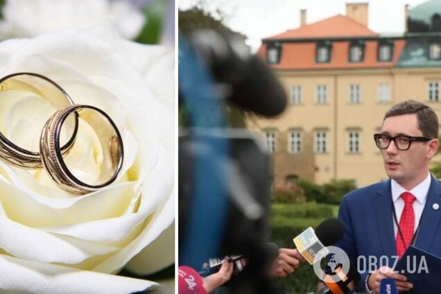 Пресс-секретарь Земана женился на украинке, которую принял как беженку вместе с сыном. Фото