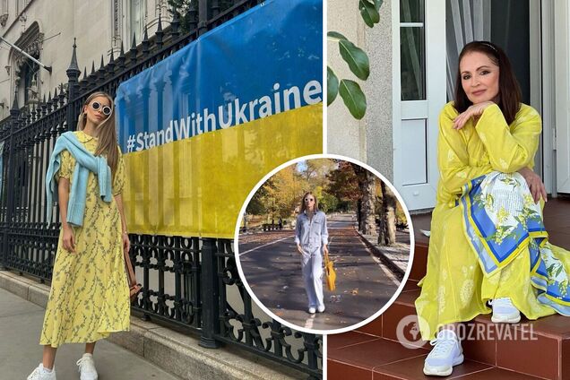 Онука Софії Ротару вигуляла образ від українського бренду в осінньому Нью-Йорку 