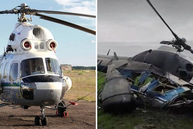 В Росії впав гелікоптер Мі-2, який виконував санітарний рейс