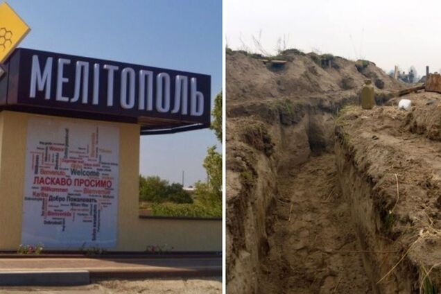В Мелитополе оккупанты в ожидании наступления ВСУ роют окопы