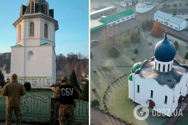 СБУ провела перевірку в монастирі УПЦ на Закарпатті, де прославляли Росію і закликали до 'пробудження'. Фото