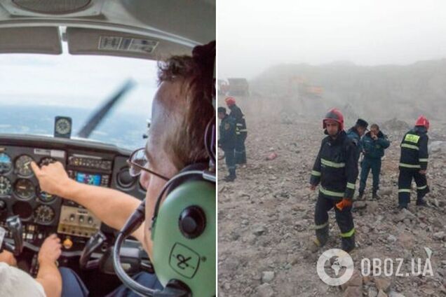 В Армении разбился самолет с российскими пилотами. Фото с места падения