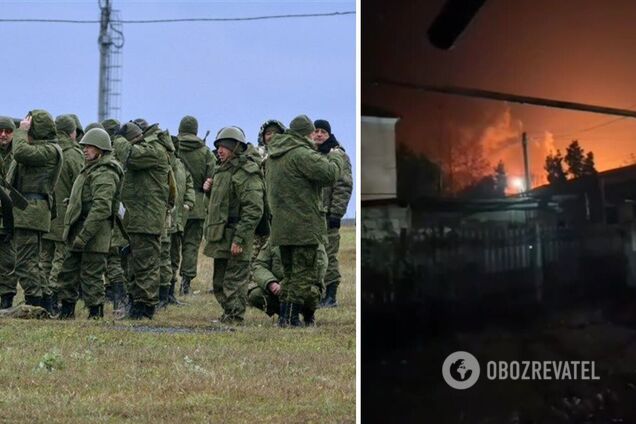 В оккупированном Крыму произошел пожар в казарме, где находились 'мобики': есть погибшие и раненые. Видео
