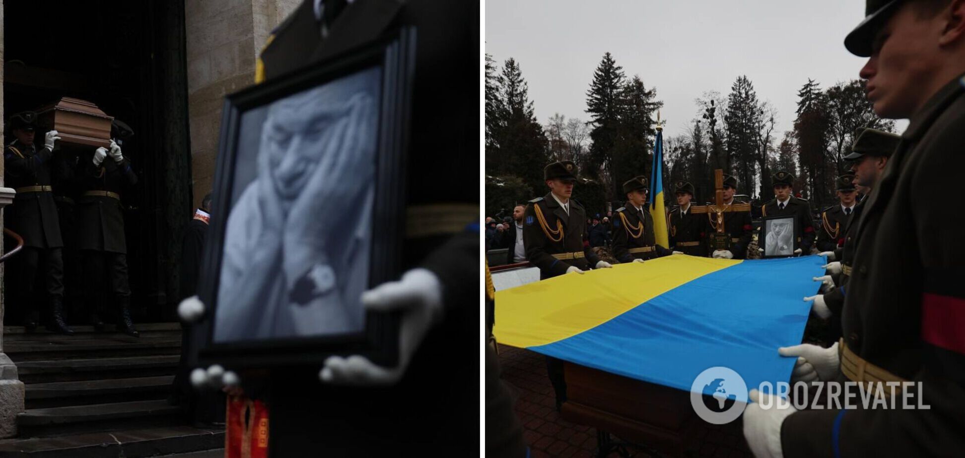Во Львове провели в последний путь Героя Украины Юрия Шухевича. Фото и видео
