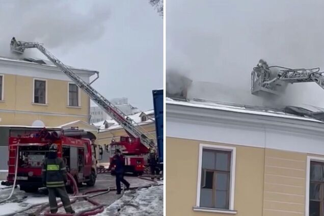 В Москве горит усадьба Лопухиных