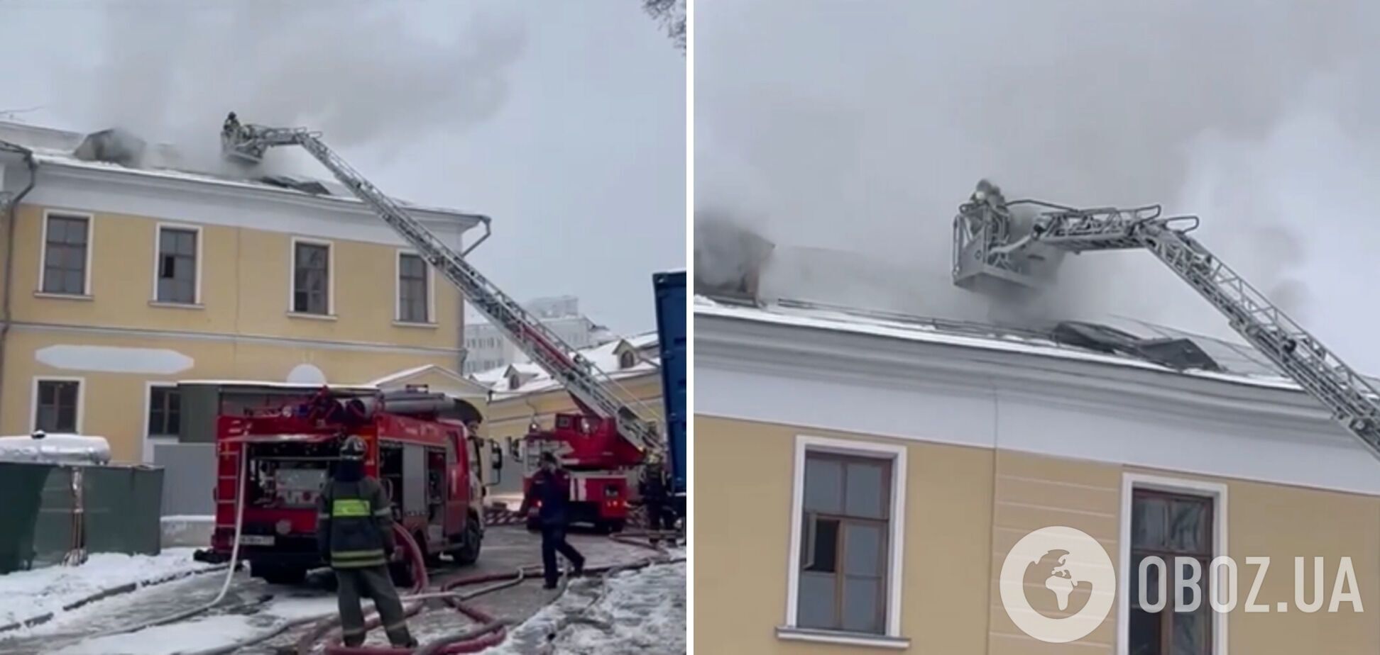 В Москве горит усадьба Лопухиных