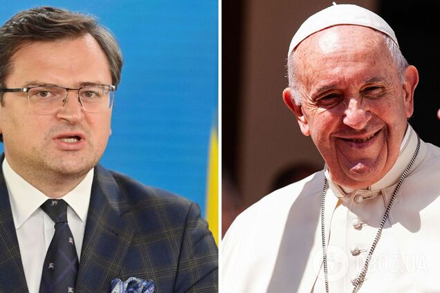 Кулеба закликав Папу Римського прямо назвати Росію винною в розв’язанні війни, якщо Ватикан хоче стати миротворцем