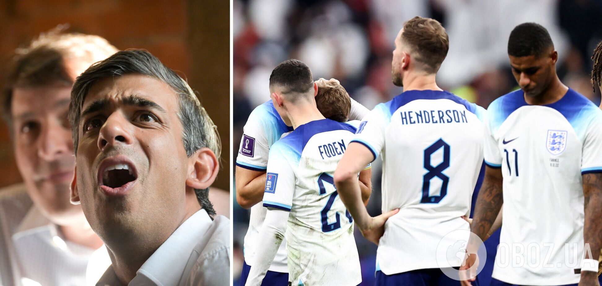 Премьер-министр Англии отреагировал на вылет сборной с ЧМ-2022 и оставил пожелание Франции
