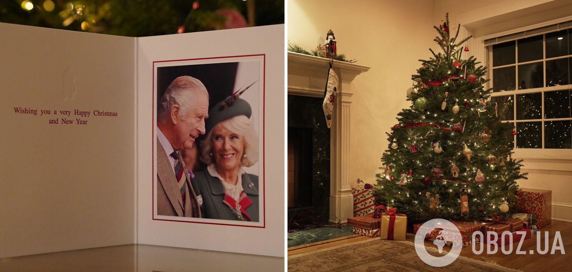 Букингемский дворец опубликовал первую рождественскую открытку с Чарльзом ІІІ и Камиллой