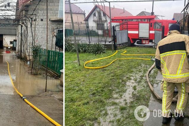 На Закарпатті через сильну зливу затопило кілька районів: синоптики попередили про підвищення рівня води. Фото   