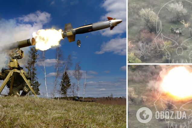 Украинский ПТУР 'денацифицировал' группу 'вагнеровцев', выносивших своего раненого. Видео 18+