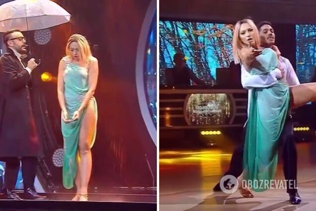 Оля Полякова вибула з грузинських 'Танців' в 7 ефірі: зваблива румба пари не підкорила журі