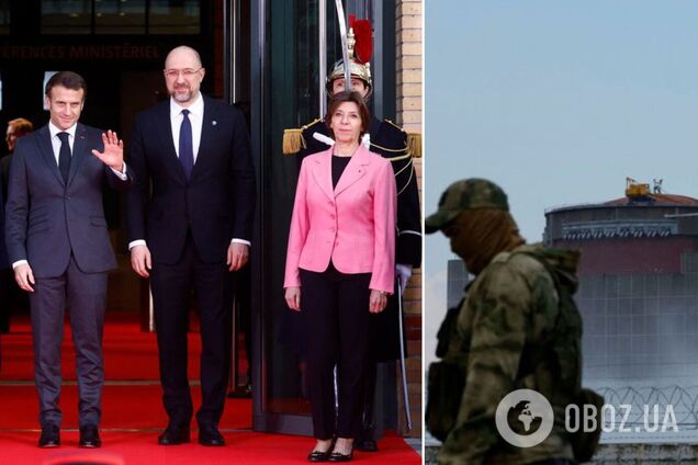 Макрон: є домовленості щодо виведення російської техніки із Запорізької АЕС