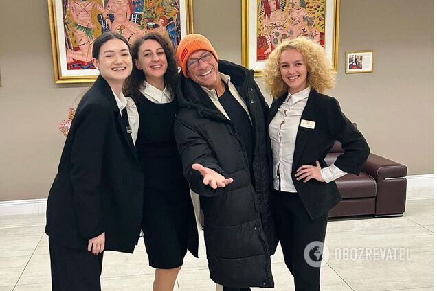 Звезда Голливуда Жан-Клод Ван Дамм засветился на Закарпатье: в вышиванке и в объятиях украинок. Фото