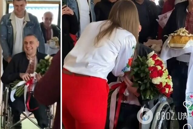 Украинский герой, потерявший ноги на войне, сделал предложение возлюбленной: видео растрогало сеть