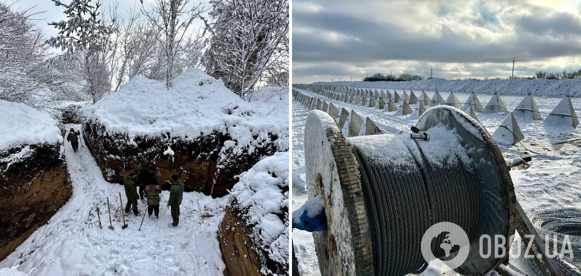 В Белгородской области отгородились от Украины 'зубами дракона' и вырыли двухметровые рвы. Фото