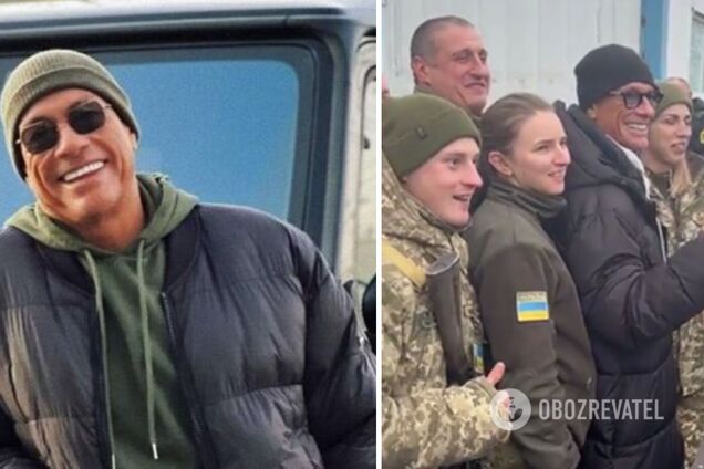 Звезда Голливуда Жан-Клод Ван Дамм встретился с украинскими пограничниками и поздравил их лозунгом 'Слава Украине'. Видео