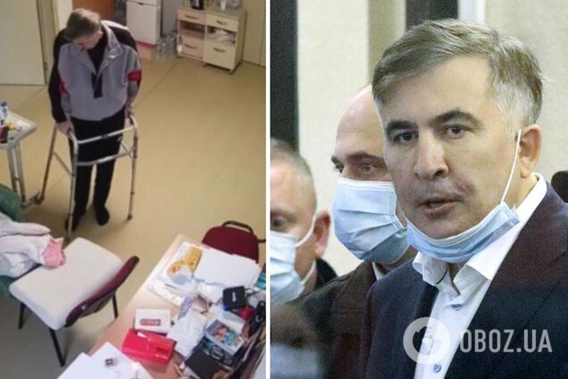 Пенитенциарная служба Грузии опубликовала видео из камеры Саакашвили: экс-президент похудел и передвигается на ходунках