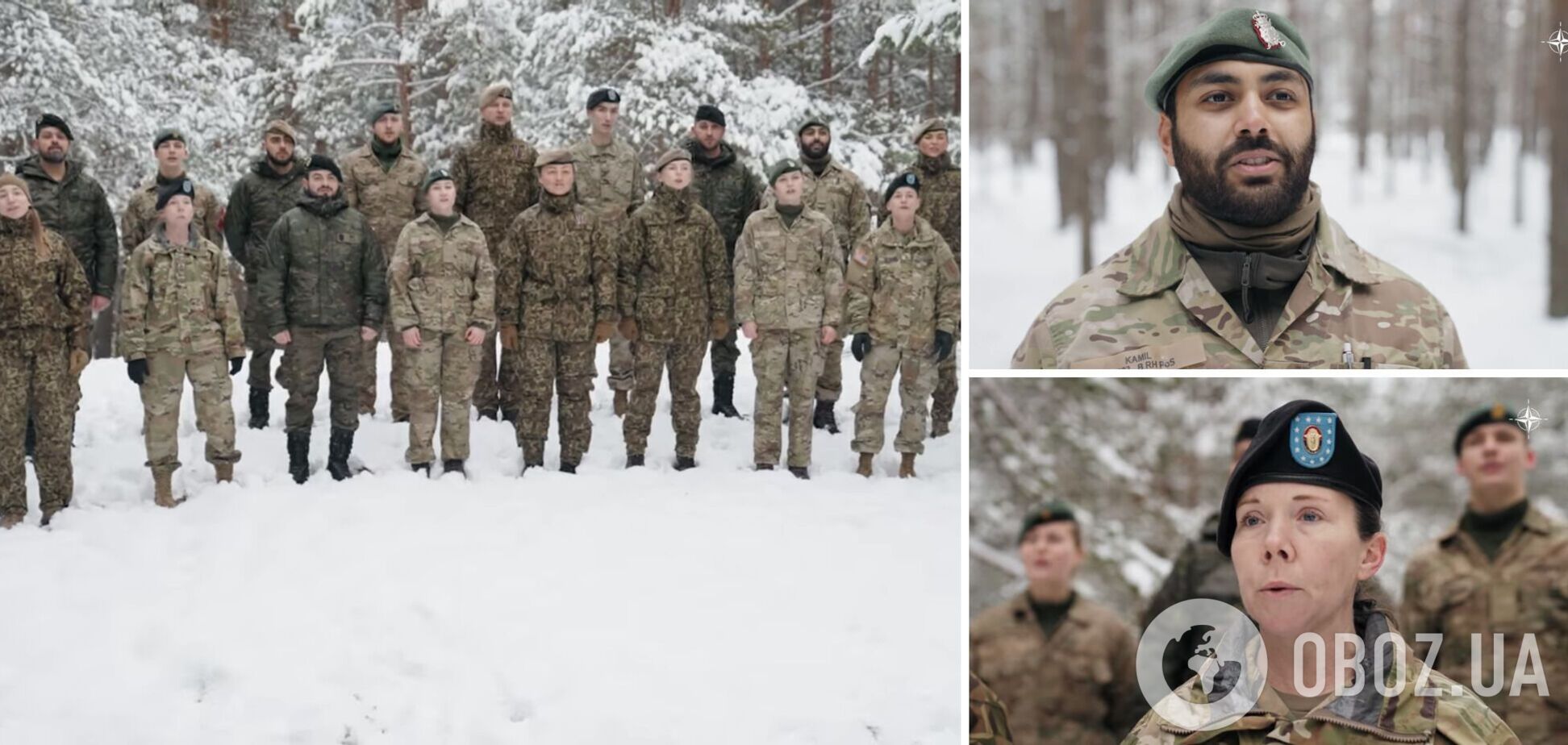 Солдаты НАТО спели легендарный украинский 'Щедрик' и покорили сеть. Видео