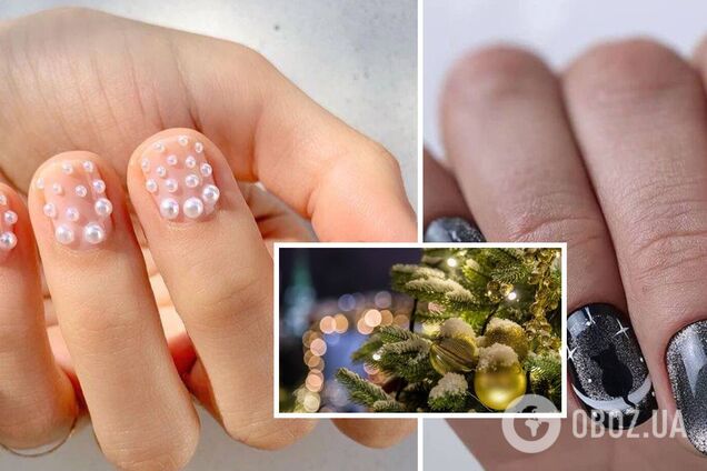 'Кошачий глаз', омбре и с жемчугом: 10 лучших идей маникюра на Новый год 2023. Фото