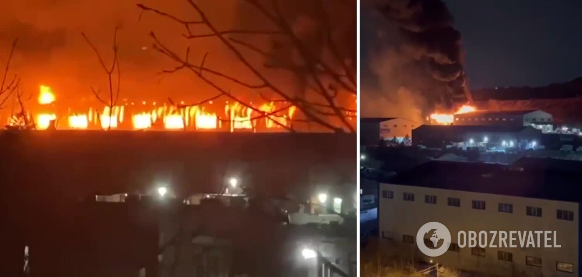 У Владивостоці чергова масштабна пожежа: вогонь охопив уже 2 тис. квадратних метрів складів. Відео