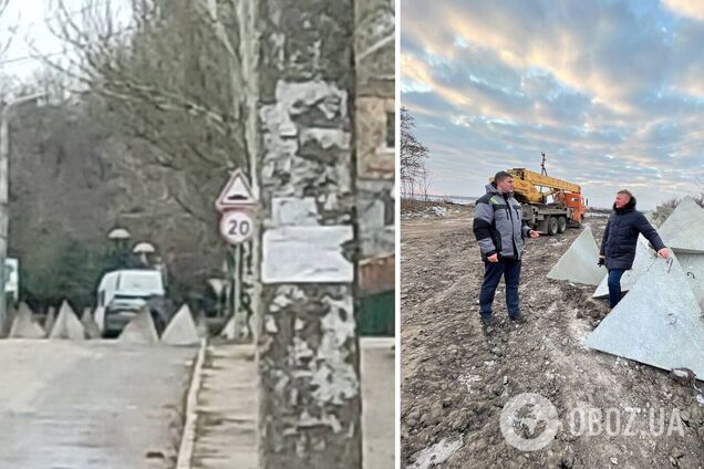 Розставляють 'зуби дракона': у Мелітополі окупанти розпочали підготовку до вуличних боїв. Фото