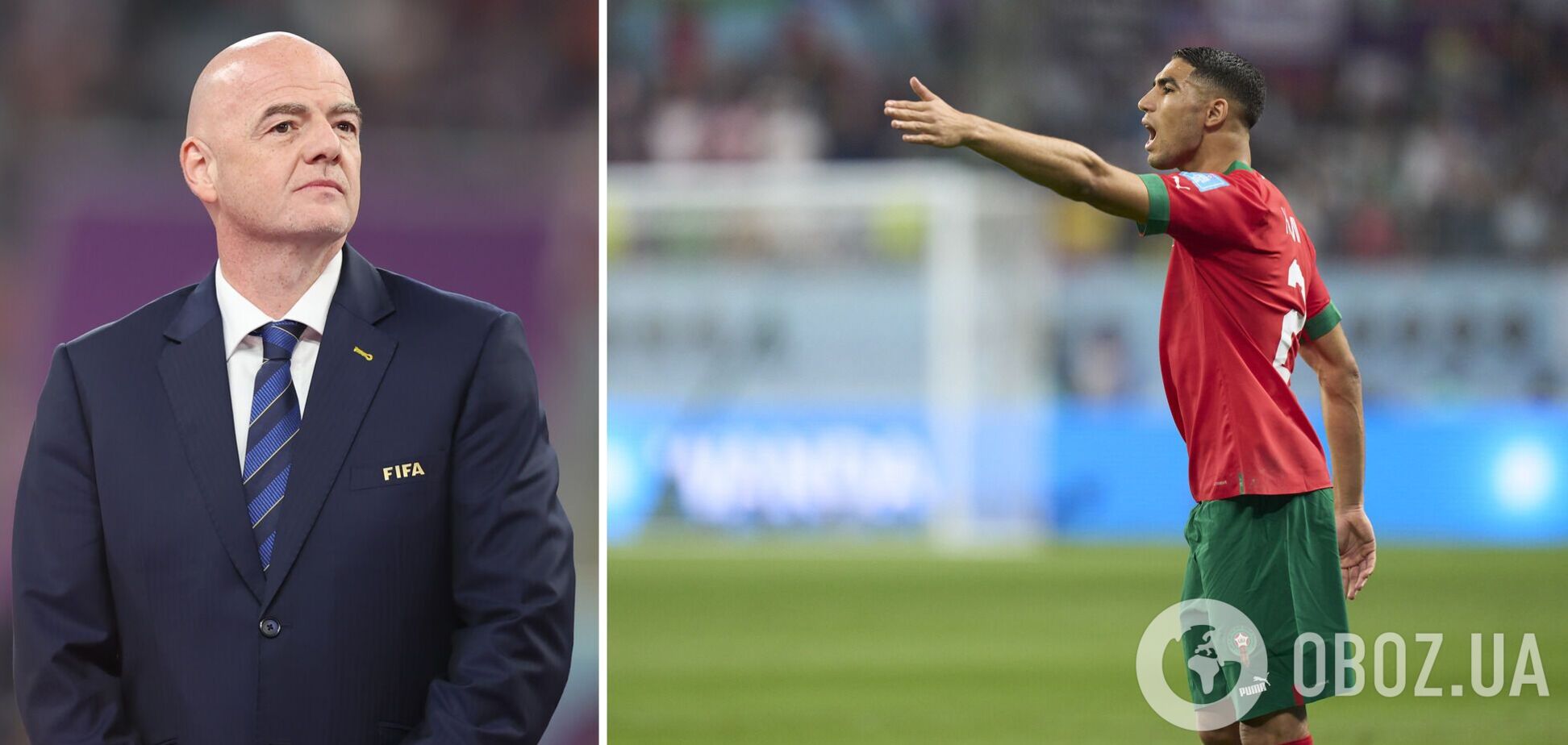 На президента ФІФА накричали після матчу Хорватія – Марокко. Подробиці скандалу