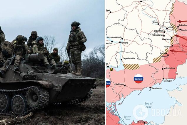 В минобороны Британии показали новую карту боевых действий в Украине