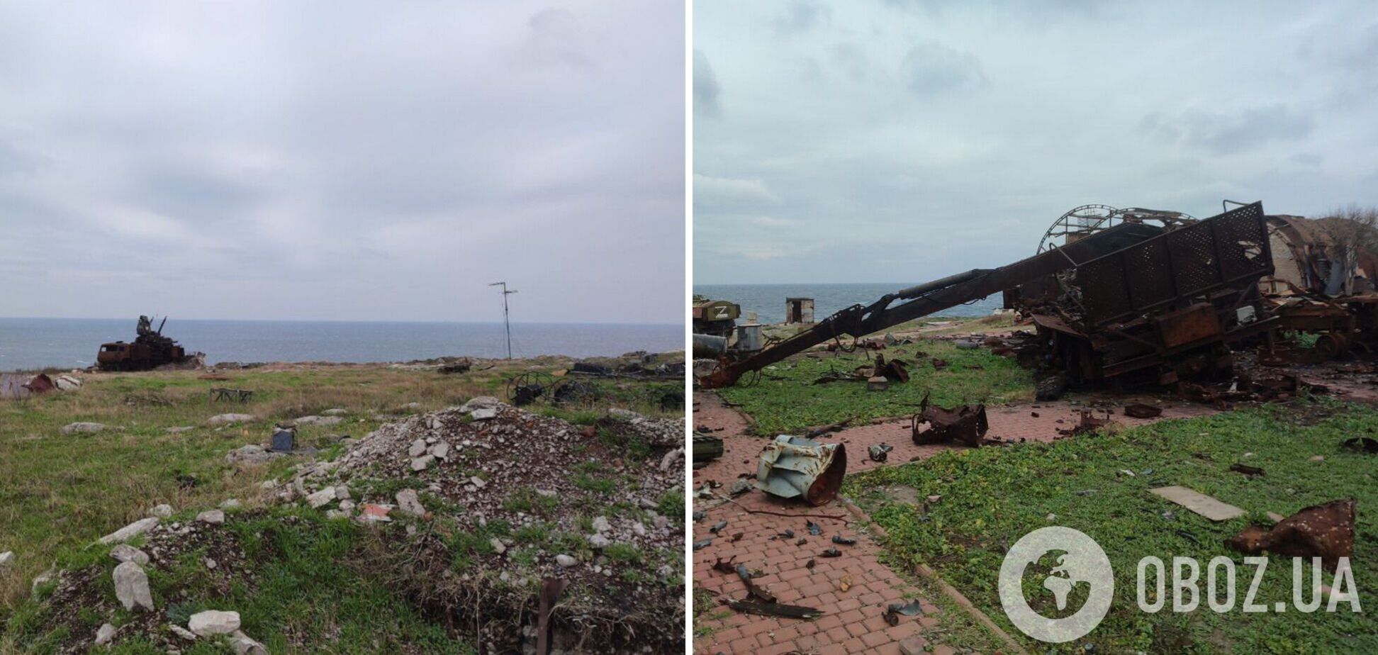 Разрушенные здания и уничтоженная техника РФ: в сети появились свежие фото с острова Змеиный