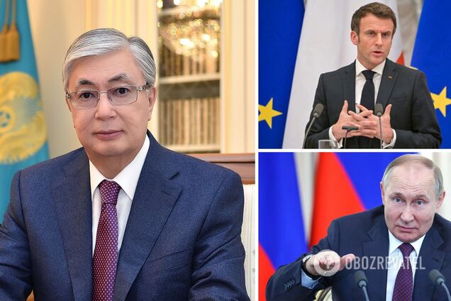 Експерти припустили, що Токаєв міг говорити з Макроном про російсько-українську війну