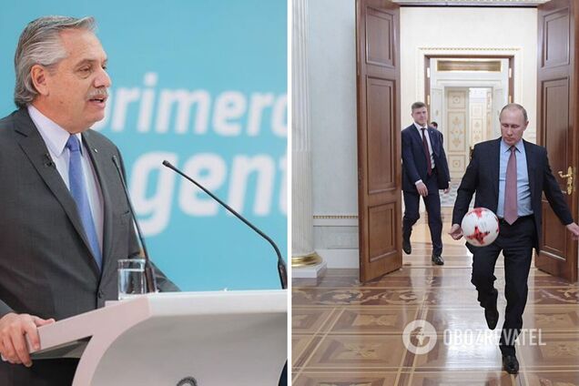 Президент Аргентини подякував Путіну після перемоги на ЧС-2022 словами про 'єдність та мир'