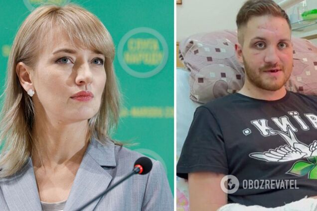 Голова 'Слуги народу' Шуляк попросила вибачення у пораненого військового після скандалу з законопроєктом