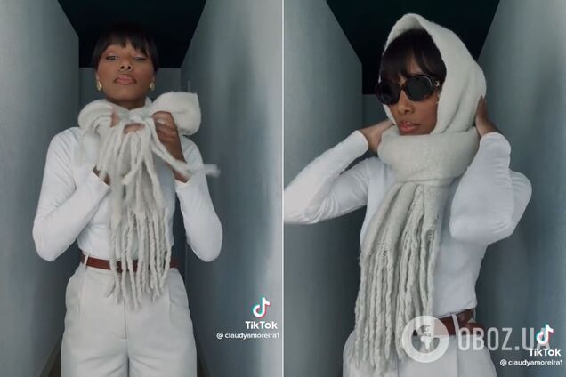 Как с помощью обычного шарфа создать изысканный образ: этот лайфхак стал вирусным и покорил сеть. Видео